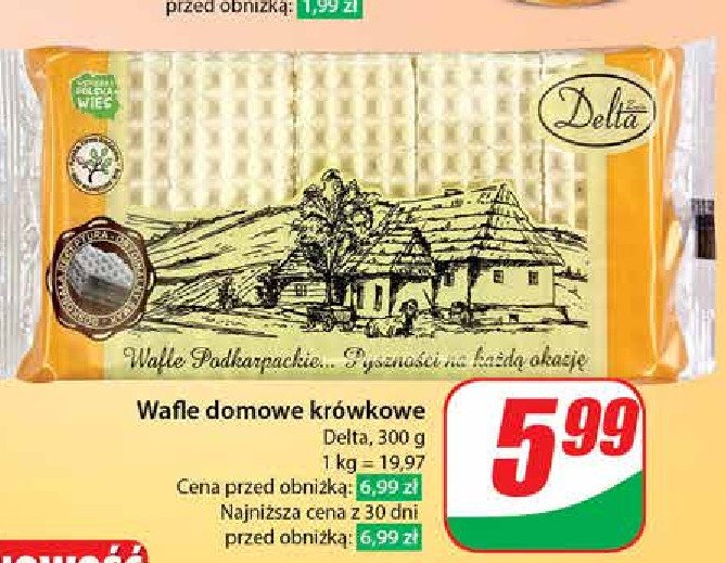 Wafle krówkowe Delta bis promocja