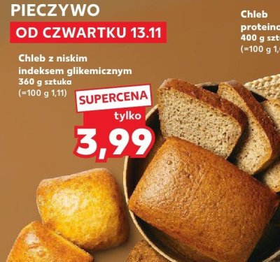 Chleb z niskim indeksem glikemicznym promocja w Kaufland