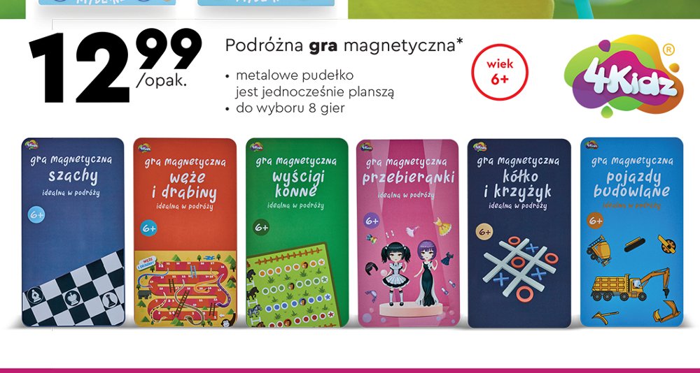 Gra magnetyczna pojazdy budowlane 4kidz promocja