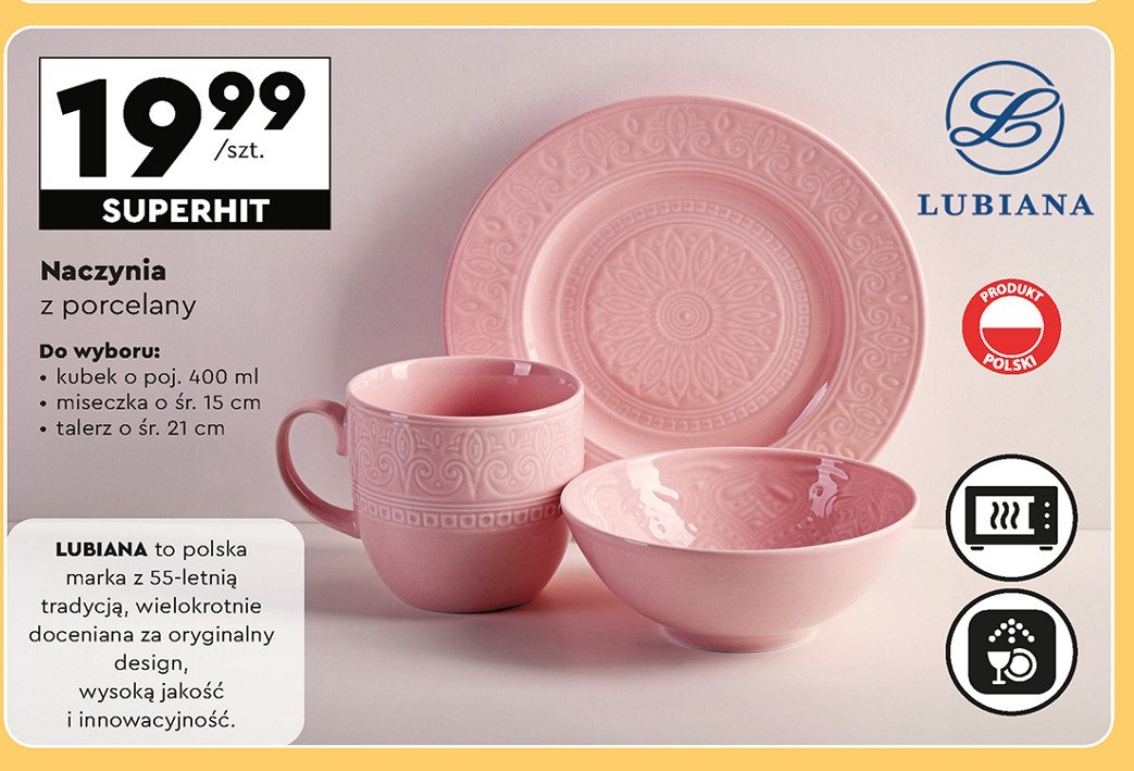 Miska porcelanowa Lubiana promocja