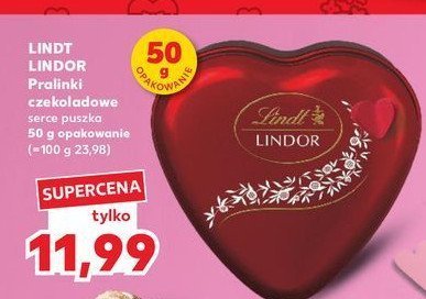 Praliny w serduszku Lindt lindor promocja