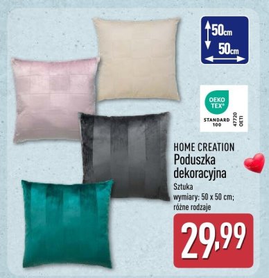 Poduszka dekoracyjna HOME CREATION 50 x 50 cm promocja w Aldi