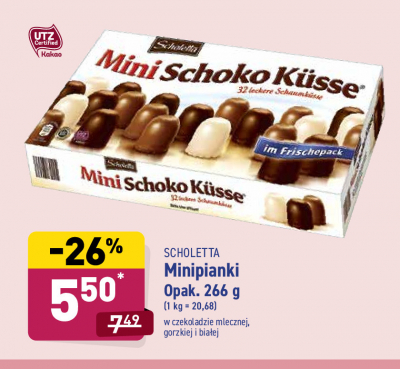 Mini pianki w czekoladzie gorzkiej Scholetta promocja