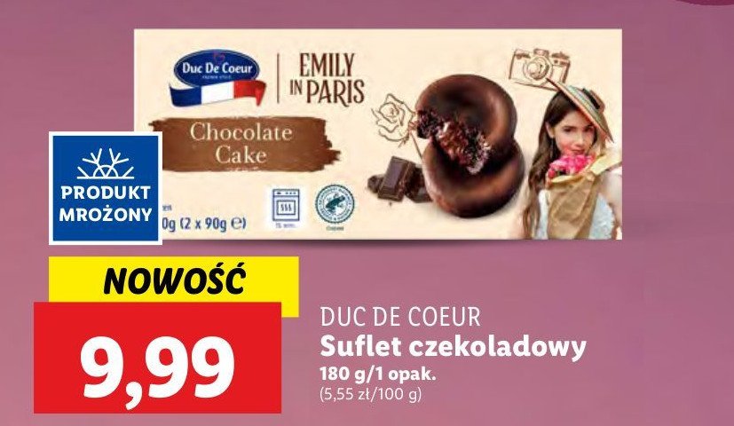 Suflet czekoladowy Duc de coeur promocja