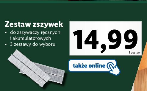 Zestaw zszywek 8 mm Parkside promocja