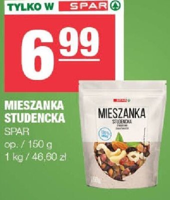 Mieszanka studencka SPAR promocja w SPAR