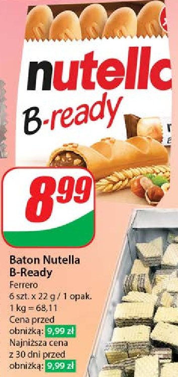 Chlebki z nadzieniem Nutella b-ready promocja
