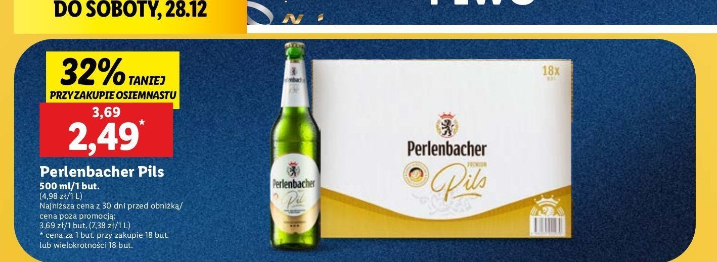 Piwo Perlenbacher pils promocja