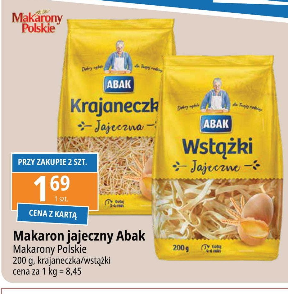 Makaron krajaneczka ABAK promocja