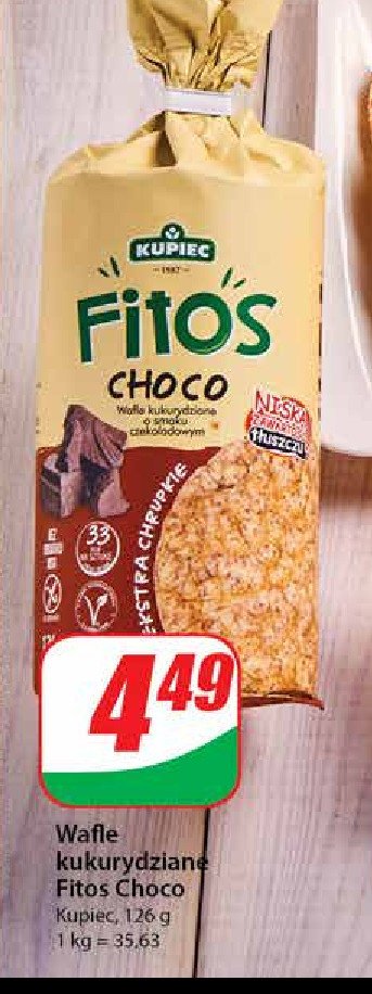 Wafle czekoladowe KUPIEC FITOS promocja