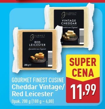 Ser red leicester Gourmet finest cuisine promocja w Aldi