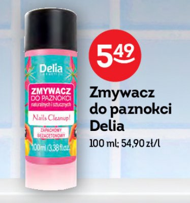Zmywacz do paznokci naturalnych i sztucznych Delia promocja