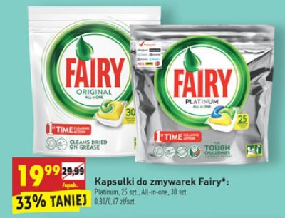 Tabletki do zmywarek Fairy Platinum Lemon promocja