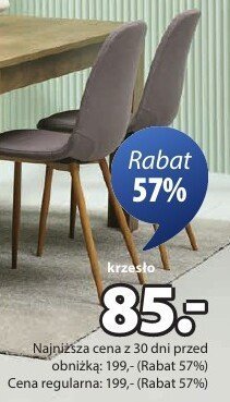 Krzesło tapicerowane promocja w Jysk