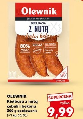 Kiełbasa z nutą cebuli i bekonu Olewnik promocja w Kaufland
