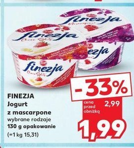 Jogurt mascarpone z maliną ZOTT FINEZJA promocja