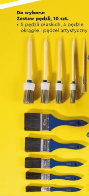 Zestaw pędzli 10 szt. promocja w Biedronka