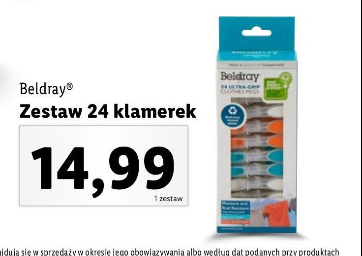 Klamerki Beldray promocja