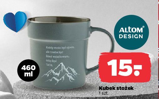 Kubek stożek 460 ml Altom design promocja w Netto