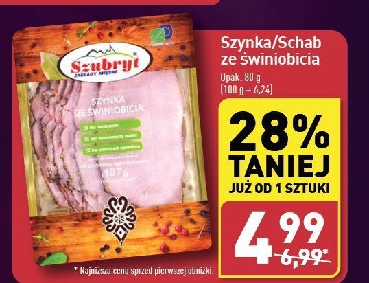 Schab ze świniobicia Szubryt promocja