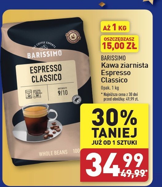 Kawa Barissimo espresso classico promocja w Aldi