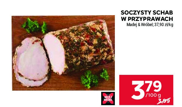 Schab soczysty w przyprawach Madej & wróbel promocja w Stokrotka