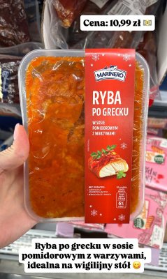 Ryba po grecku w sosie pomidorowym z warzywami  promocja w Biedronka