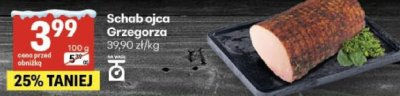 Schab ojca Grzegorza promocja w Delikatesy Centrum