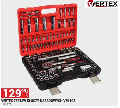Vertex zestaw kluczy nasadowych VZK108 promocja w Merkury Market