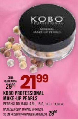 Perełki do makijażu Kobo Professional Make-Up Pearls promocja w Drogerie Natura