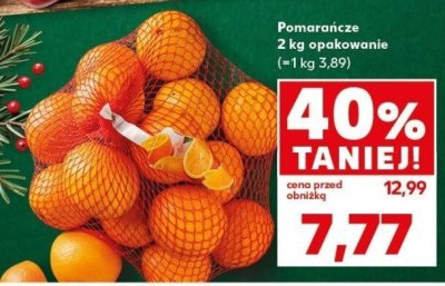 Pomarańcze 2kg opakowanie promocja w Kaufland
