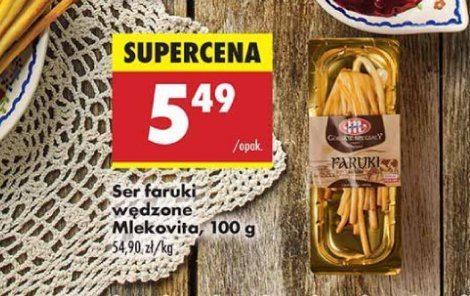 Faruki serowe wędzone Mlekovita górskie specjały promocja