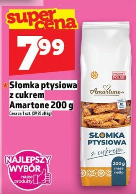 Słomka ptysiowa z cukrem Amartone 200 g promocja w TOPAZ