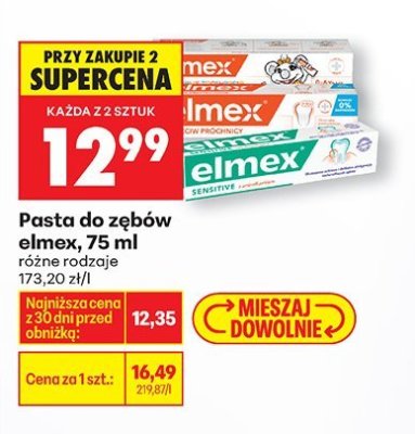 Pasta do zębów 75 ml (różne rodzaje) promocja w Biedronka