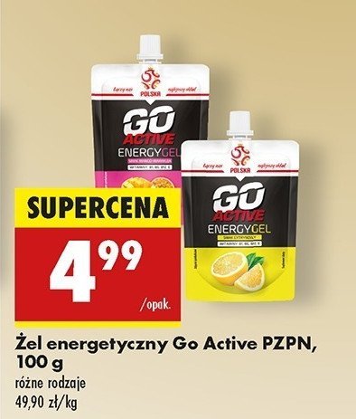 Żel energetyczny mango-marakuja Go active promocja