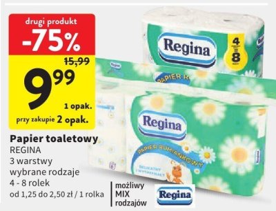 Papier toaletowy Regina promocja w Intermarche