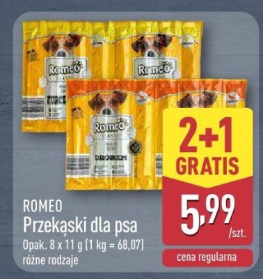 Przekąski dla psa różne rodzaje promocja w Aldi
