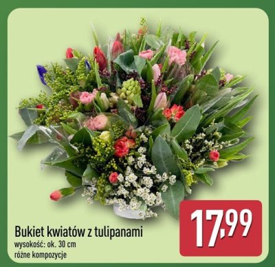 Bukiet kwiatów z tulipanami promocja w Aldi