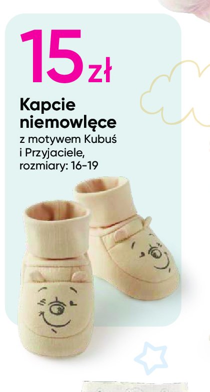 Kapcie niemowlęce 16-19 kubuś i przyjaciele promocja