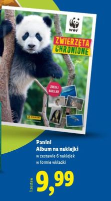 Album na naklejki Panini Zwierzęta Chronione WWF promocja w Lidl