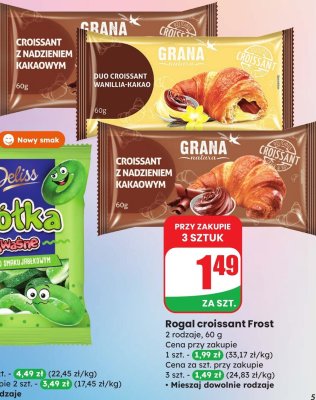 Rogal croissant Frost duo wanilia-kakao promocja w Dino