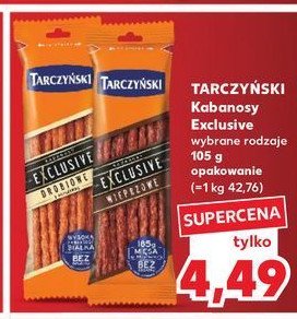 Kabanosy wieprzowe Tarczyński kabanos exclusive promocja