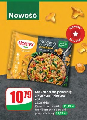 Makaron na patelnię z kurkami Hortex promocja w Dino