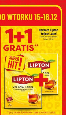 Herbata Lipton Yellow Label promocja w POLOmarket