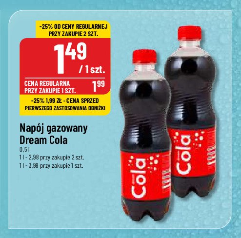 Napój Dream cola promocja