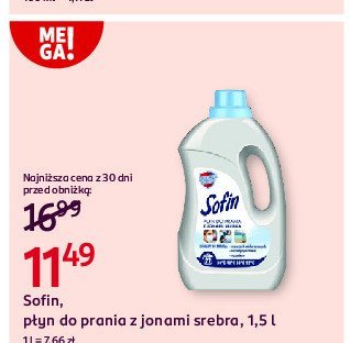P艂yn do prania z jonami srebra Sofin promocja