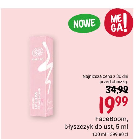 Błyszczyk do ust Face boom promocja