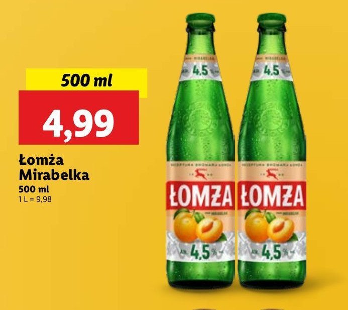 Piwo Łomża mirabelka promocja