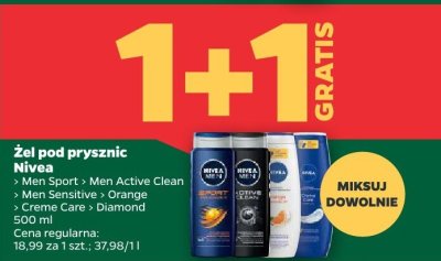 Żel pod prysznic Men Sport Nivea promocja w Netto