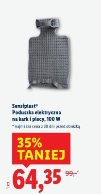 Poduszka elektryczna na kark i plecy 100 W promocja w Lidl